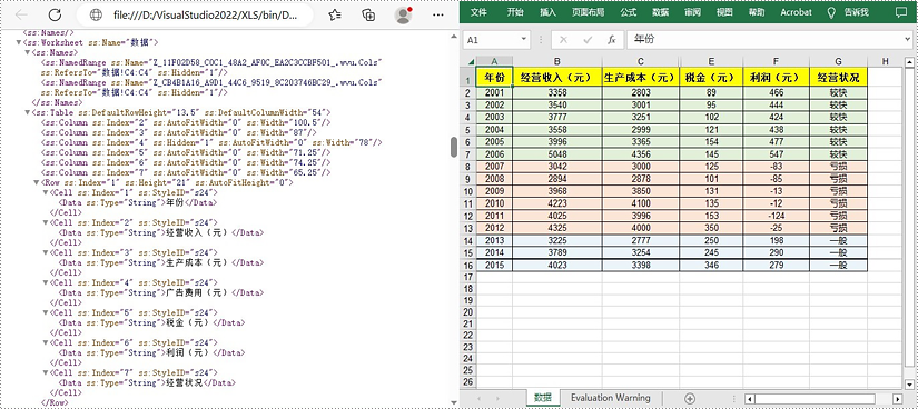 c#/vb.net 将 excel 转换为 open xml 或将 open xml 转换为 excel