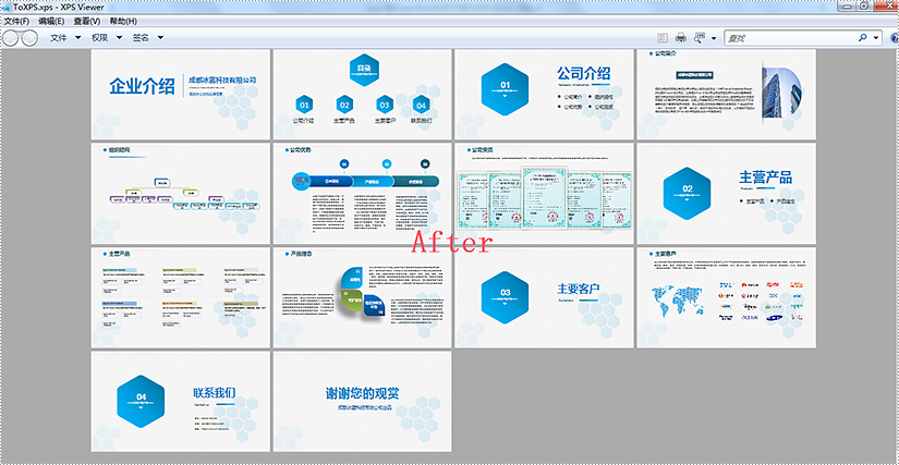 java 将 powerpoint 文档转换为 xps