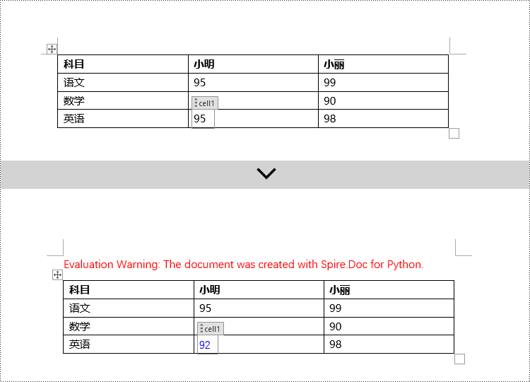 python 修改 word 文档中的内容控件